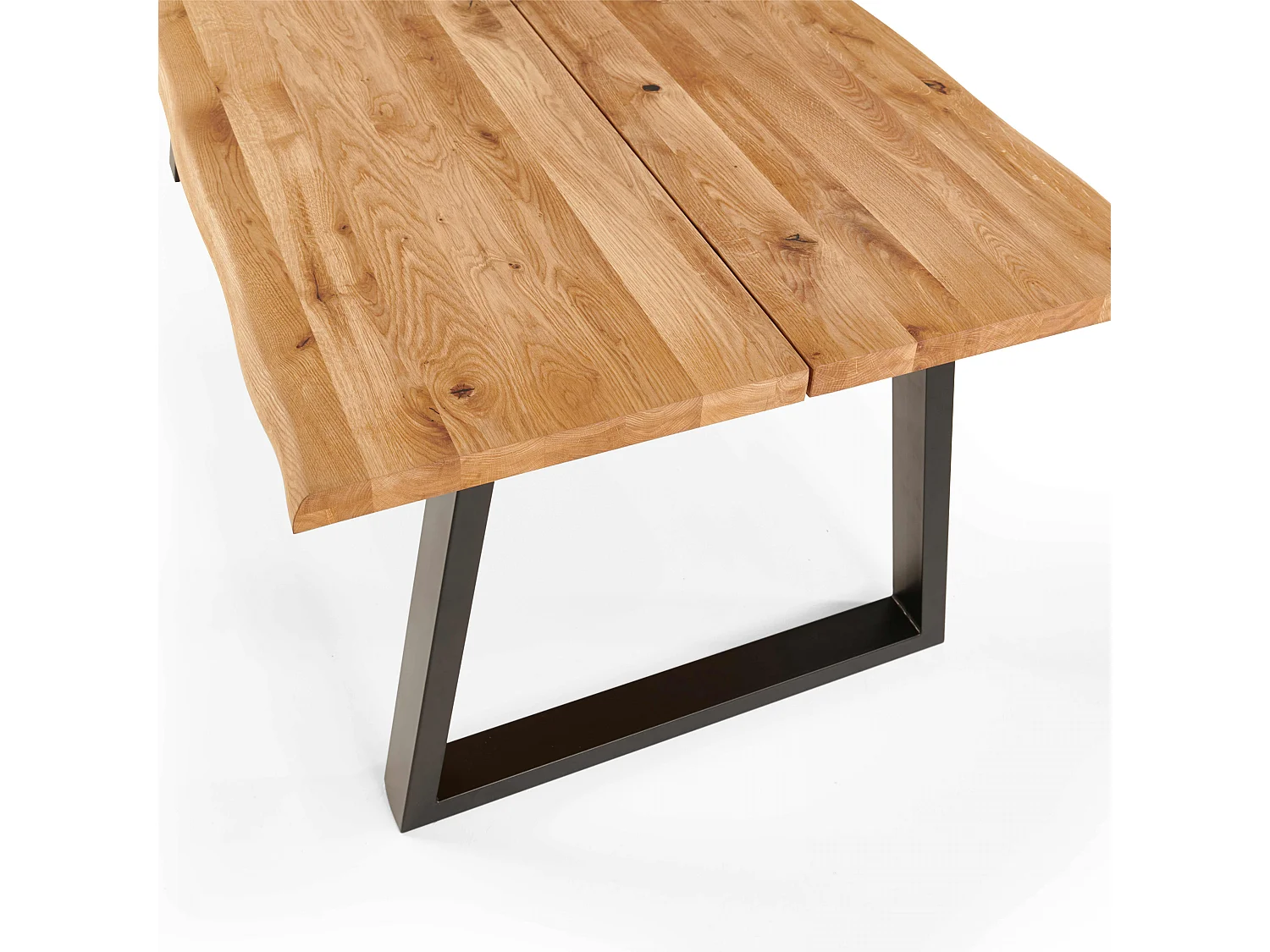 Table à manger en bois bords irréguliers 240 x 95 x 75cm