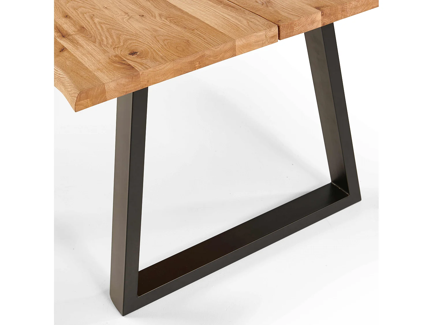 Table à manger en bois bords irréguliers 240 x 95 x 75cm