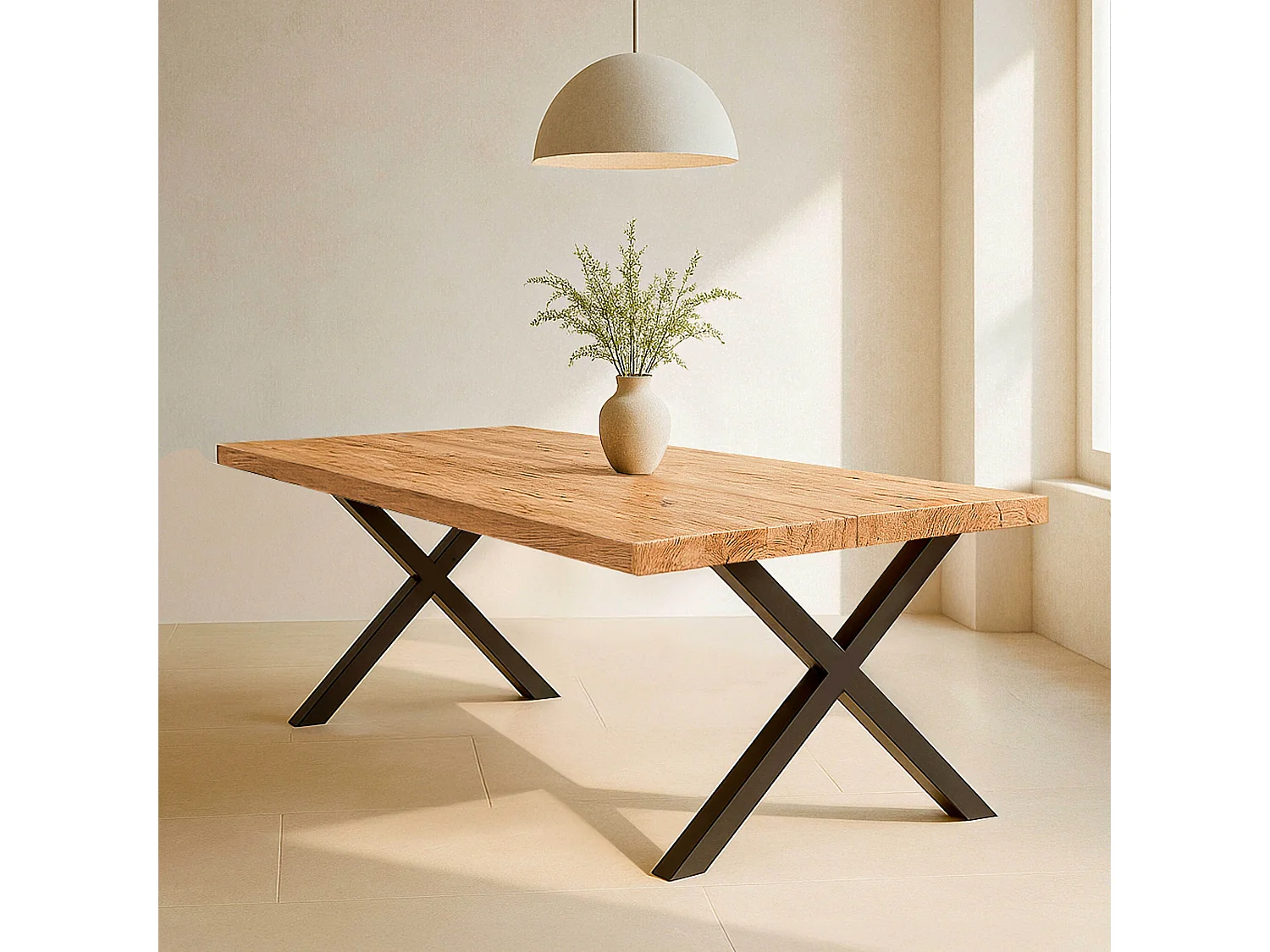 Table à manger en bois 240 x 95 x 75 cm