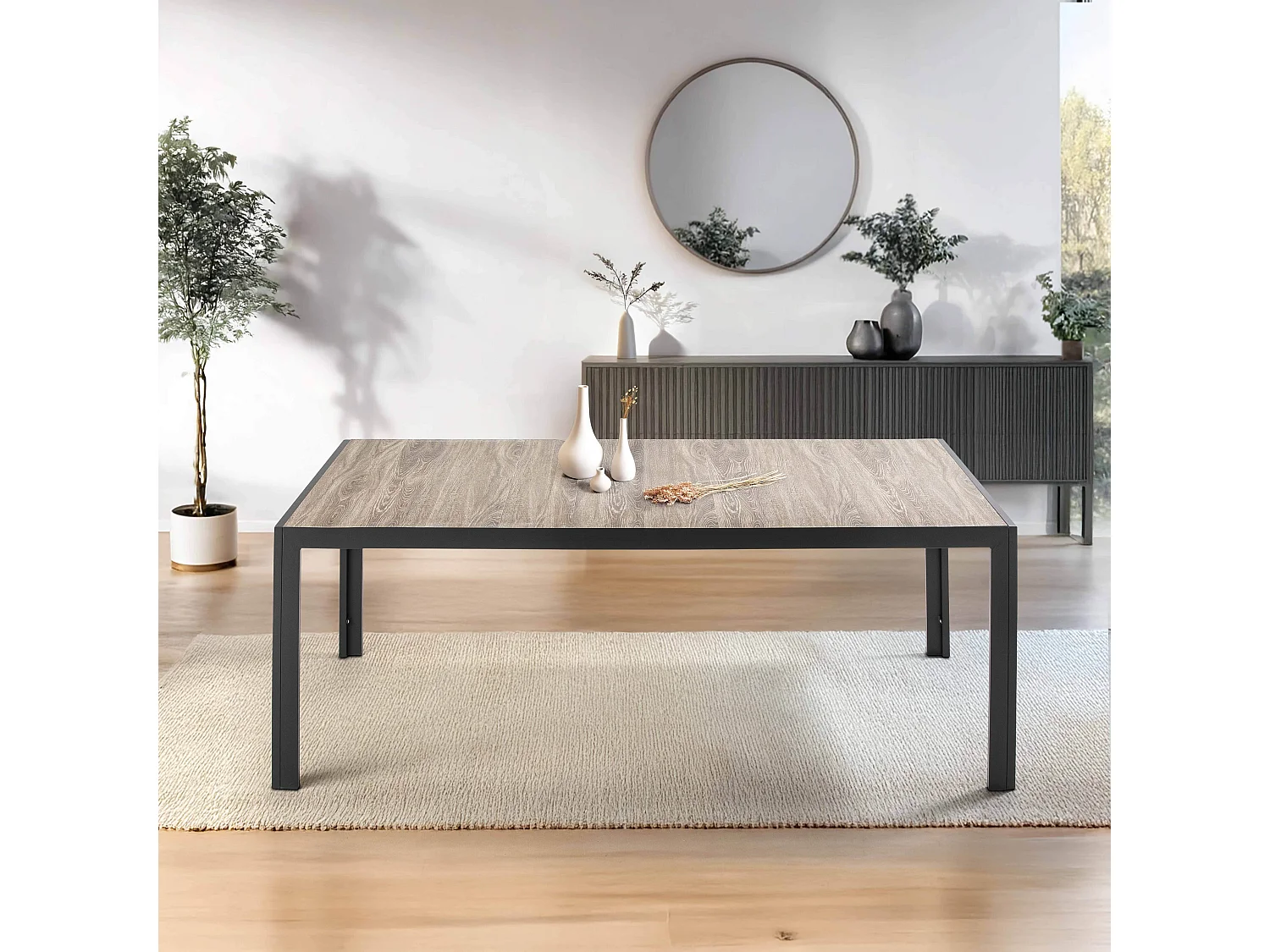 Table à manger en aluminium et céramique  - Tivoli