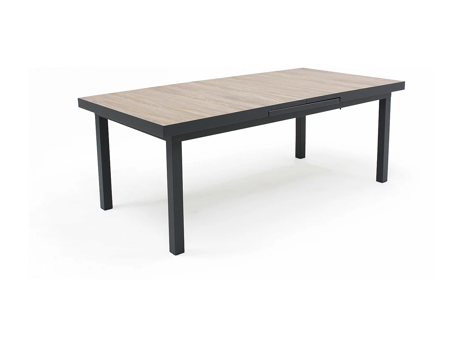 Table extensible en aluminium et céramique marron - Tivoli