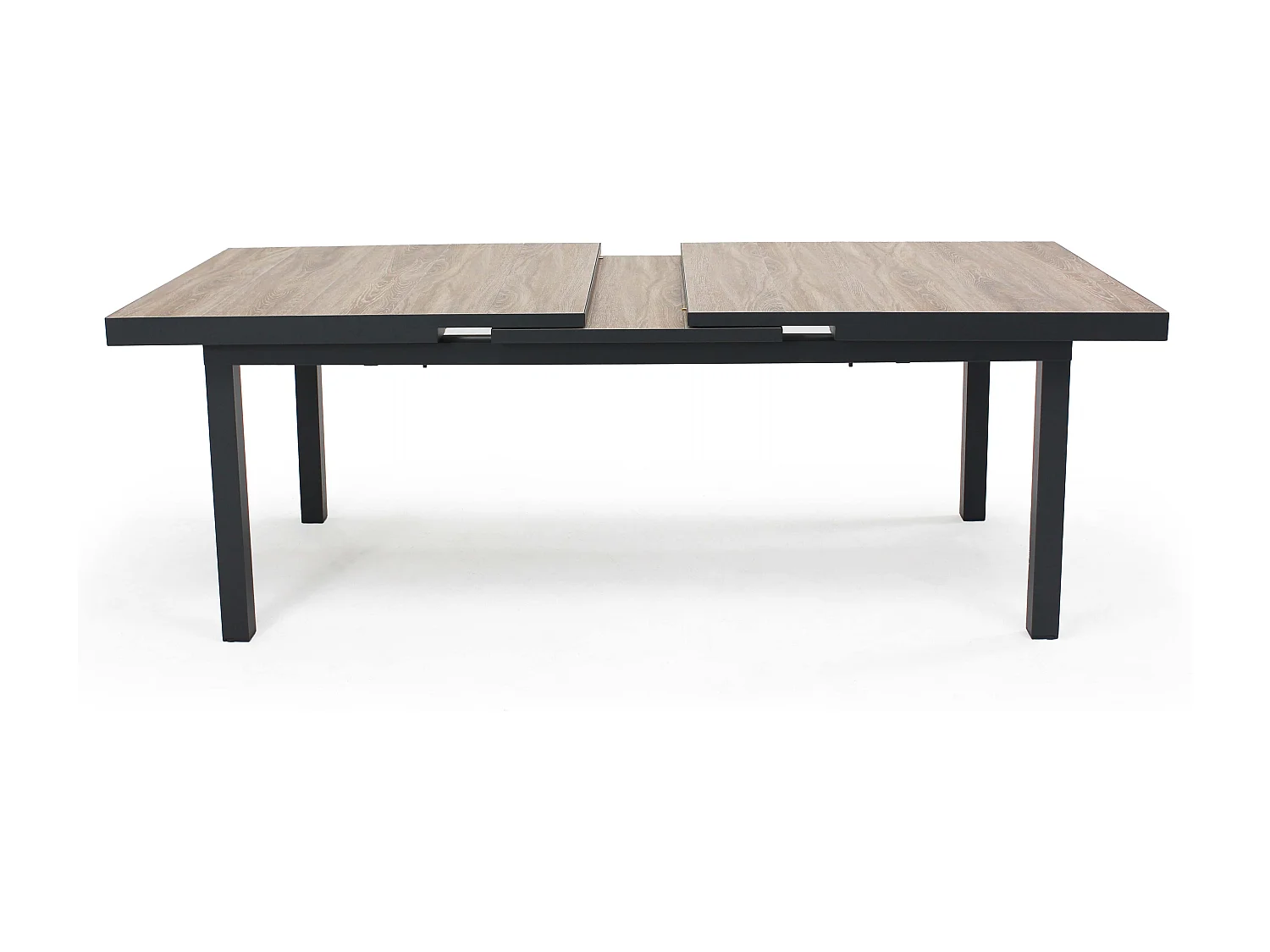 Table extensible en aluminium et céramique marron - Tivoli