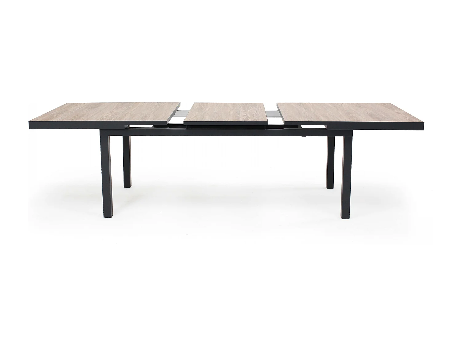 Table extensible en aluminium et céramique marron - Tivoli