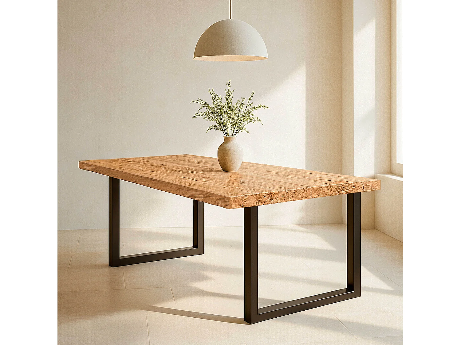 Table à manger en bois 200 x 95 x 75 cm