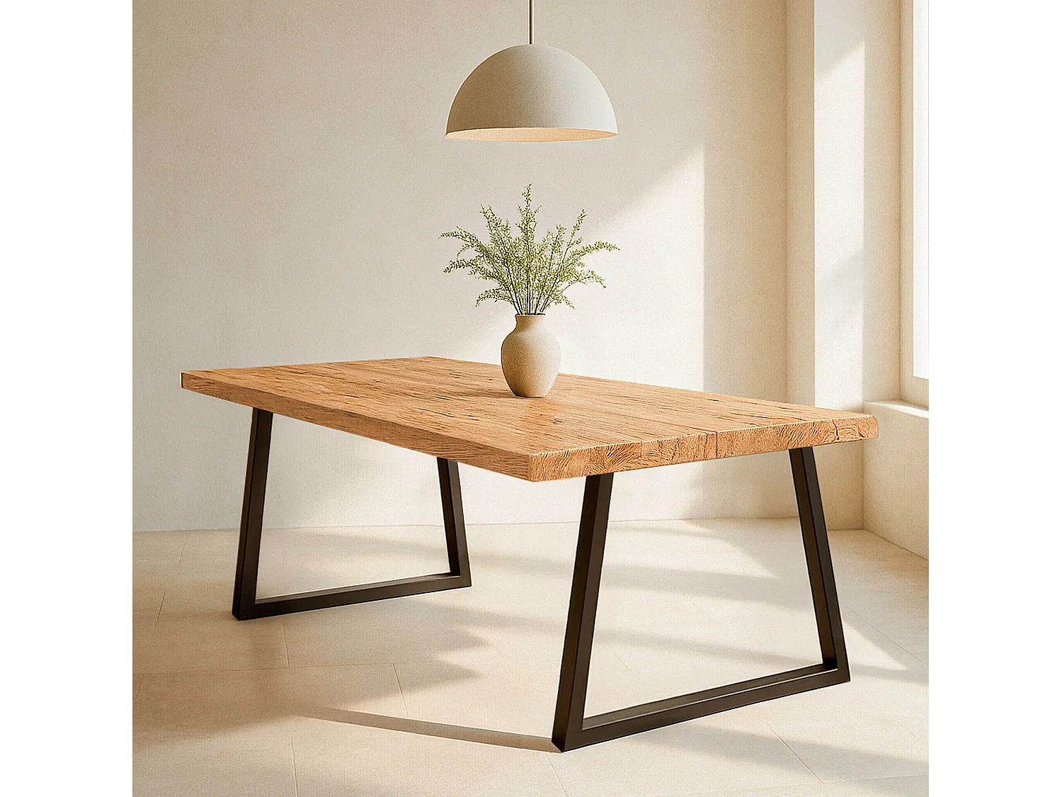 Table à manger en bois 200 x 95 x 75 cm