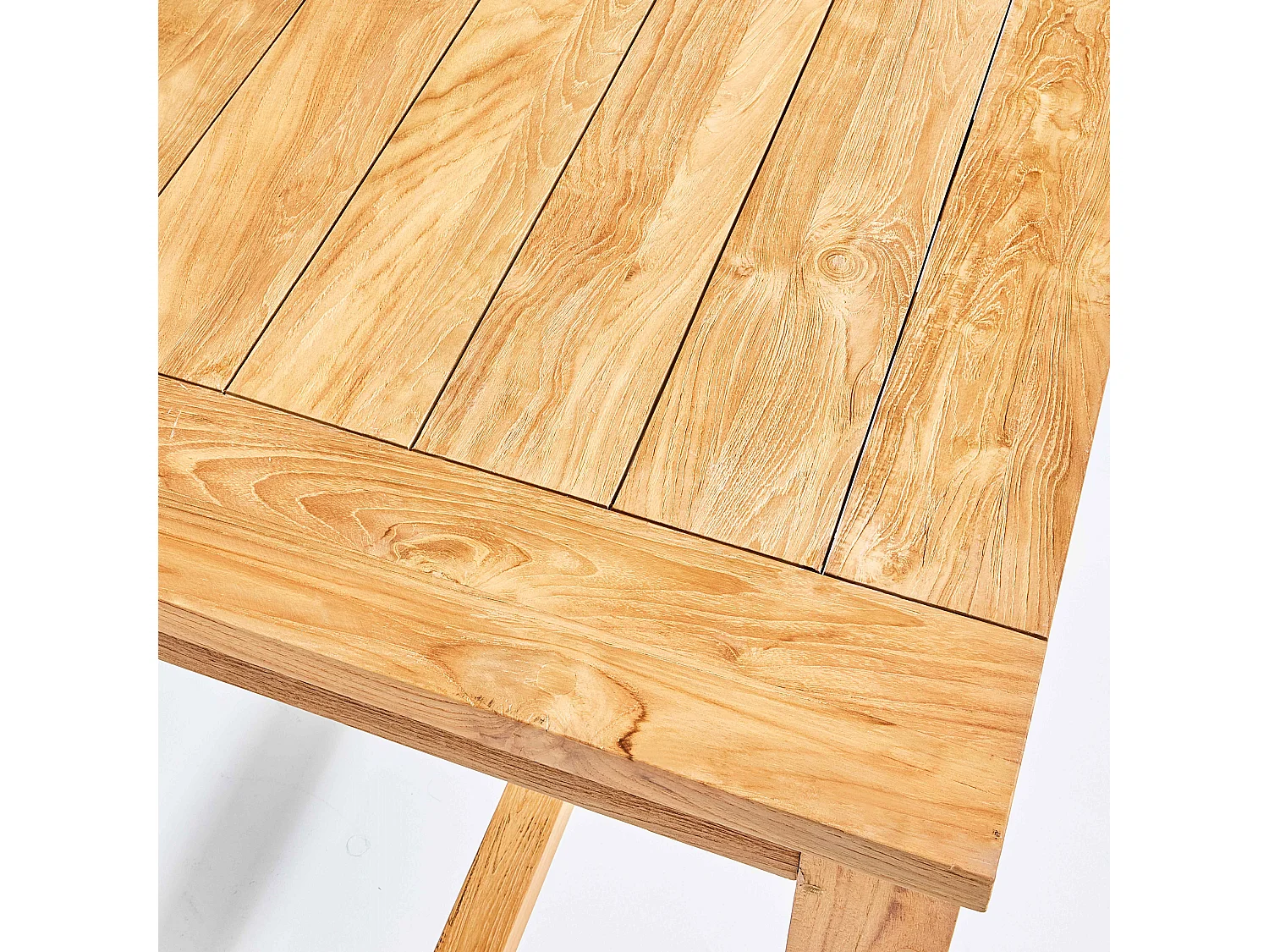 Table haute en teck recyclé massif