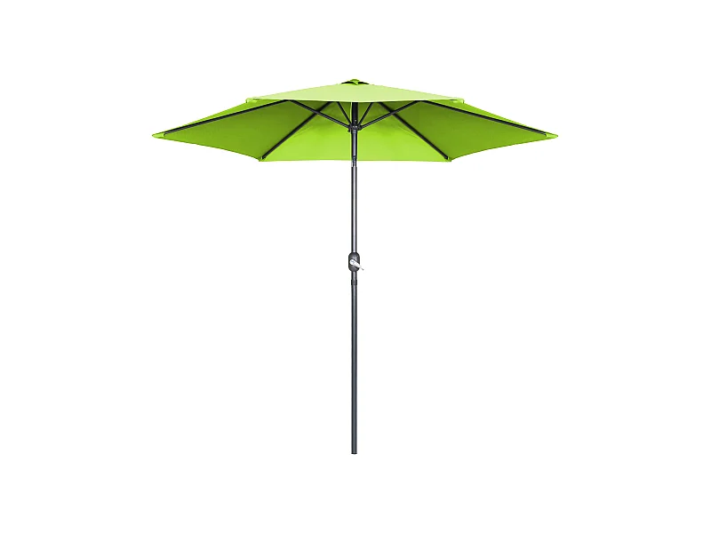 Parasol droit 3m en aluminium vert - Matera