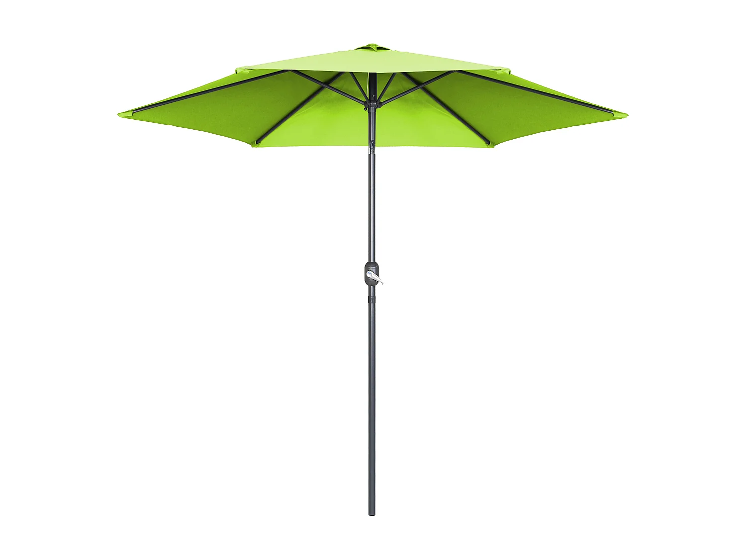 Parasol droit 3m en aluminium vert - Matera