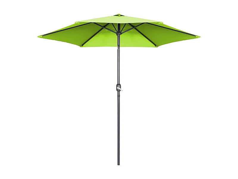 Parasol droit 3m en aluminium vert - Matera