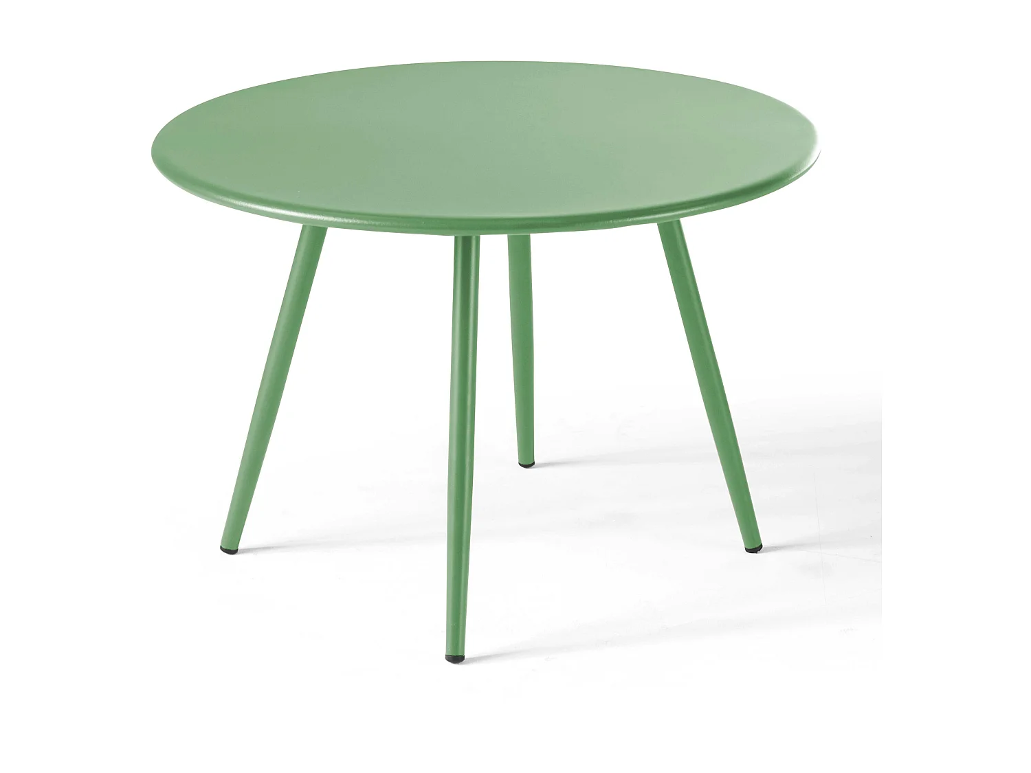 Ronde salontafel van groen cactusmetaal