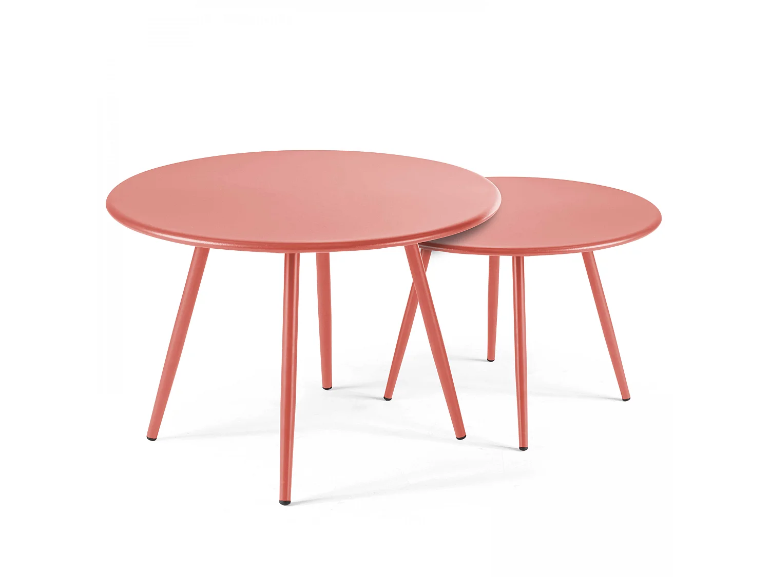 Table basse ronde en métal argile 40 cm - Palavas