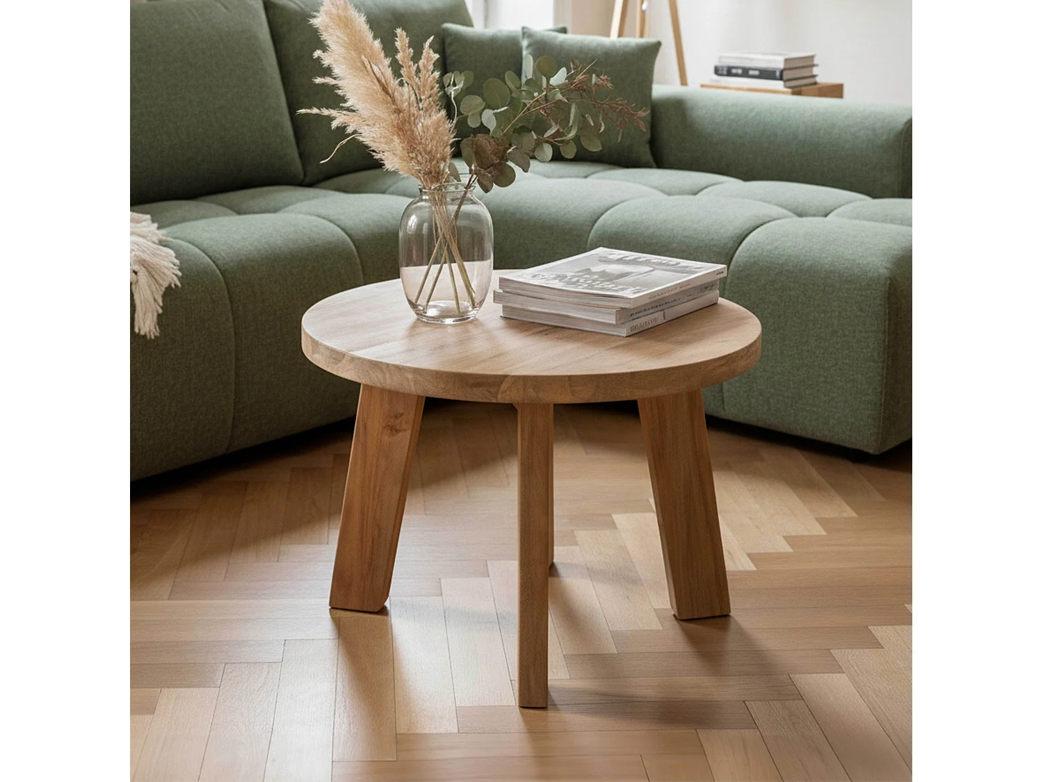 Table basse en teck recyclé massif