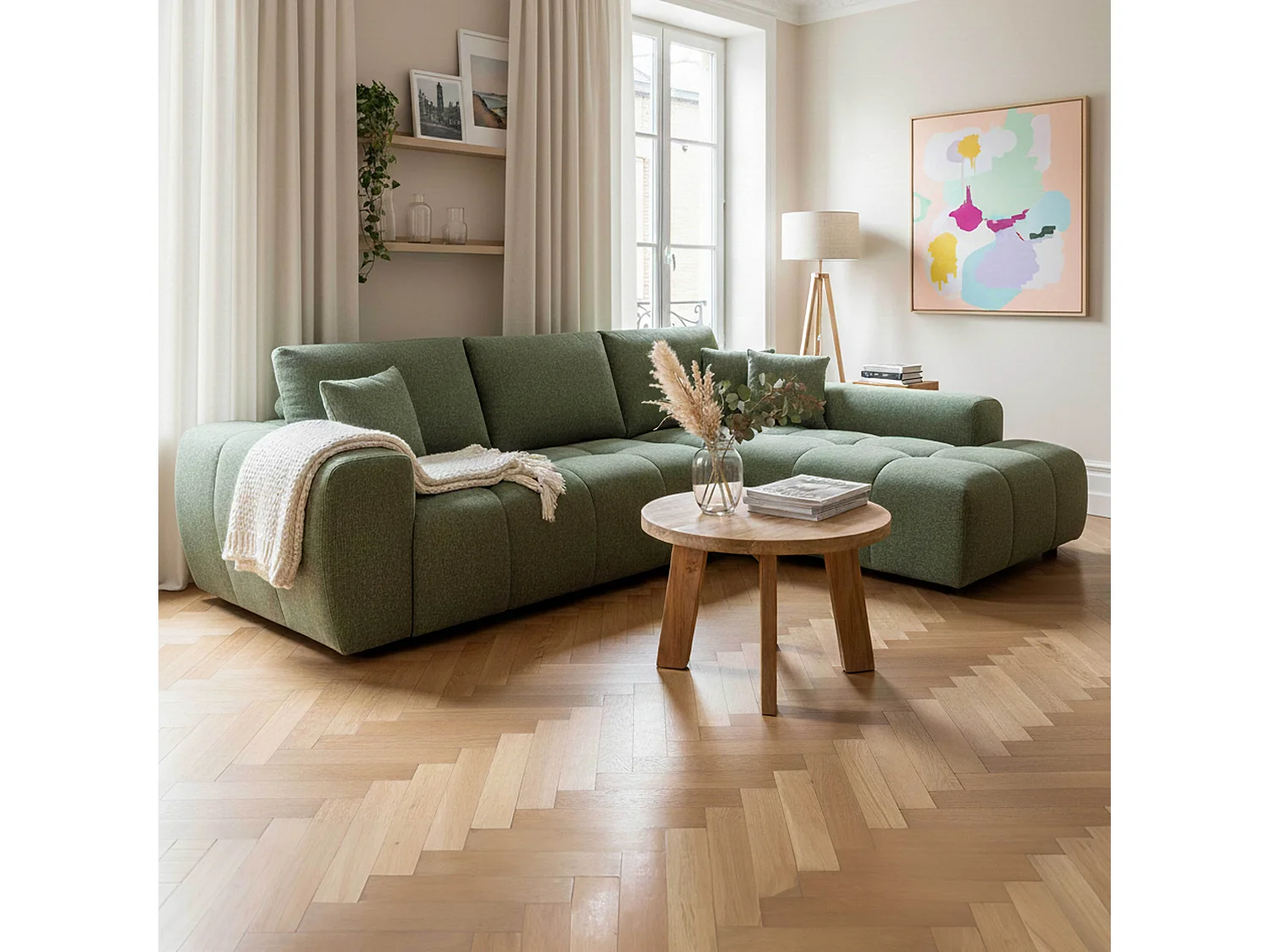 Table basse en teck recyclé massif