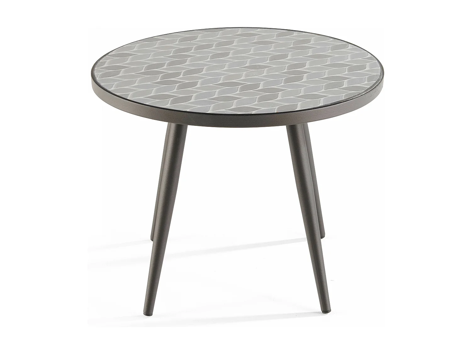 Table basse ronde motif en céramique - Tivoli