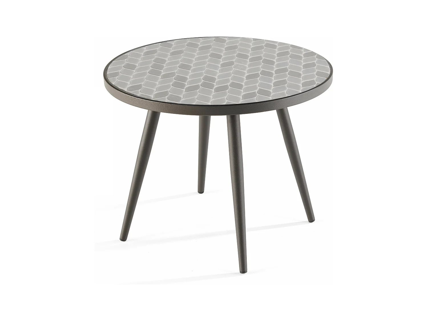 Table basse ronde motif en céramique - Tivoli