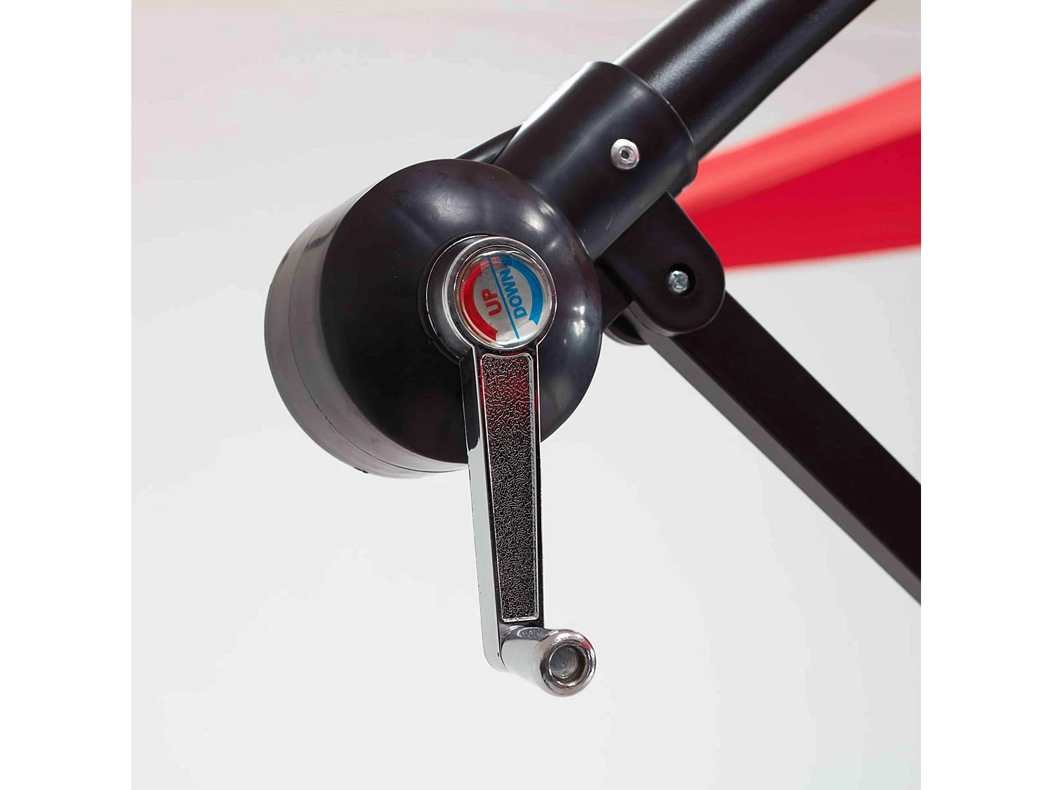 Parasol déporté 3x3m acier rouge - Genova