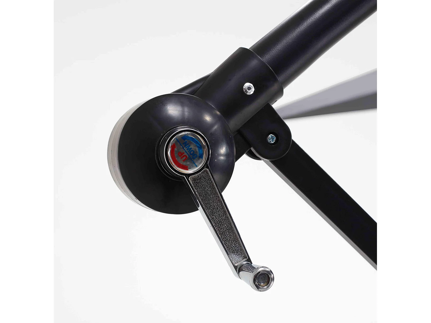 Parasol déporté 3x3m acier gris anthracite - Genova