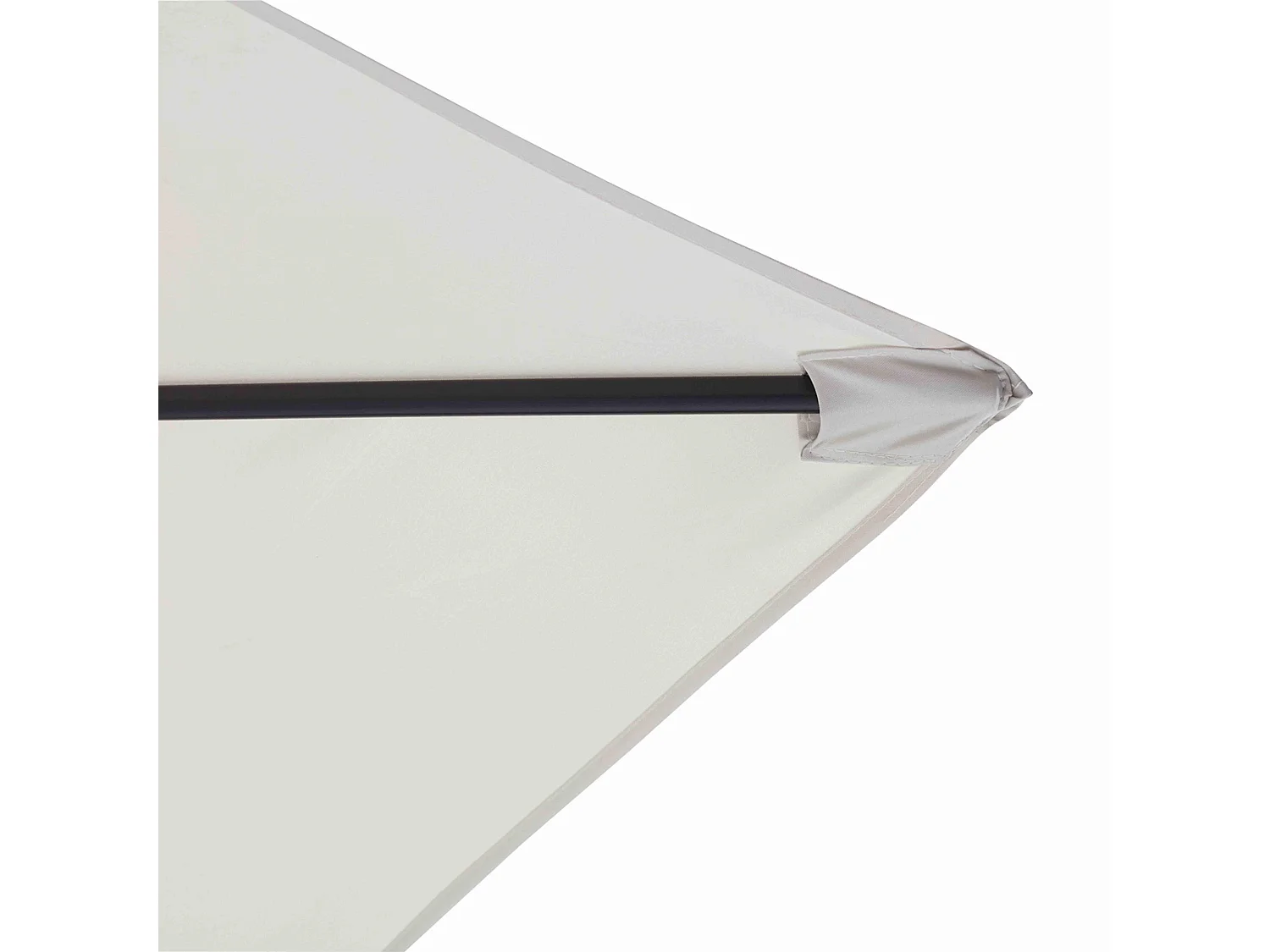 Parasol déporté 3x3m et 4 dalles à remplir acier blanc  - Genova