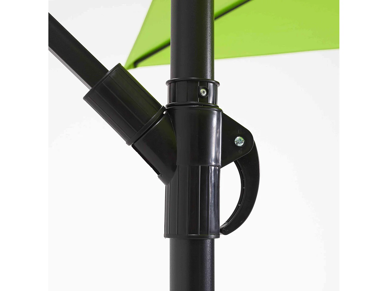 Parasol déporté 3x3m acier vert - Genova