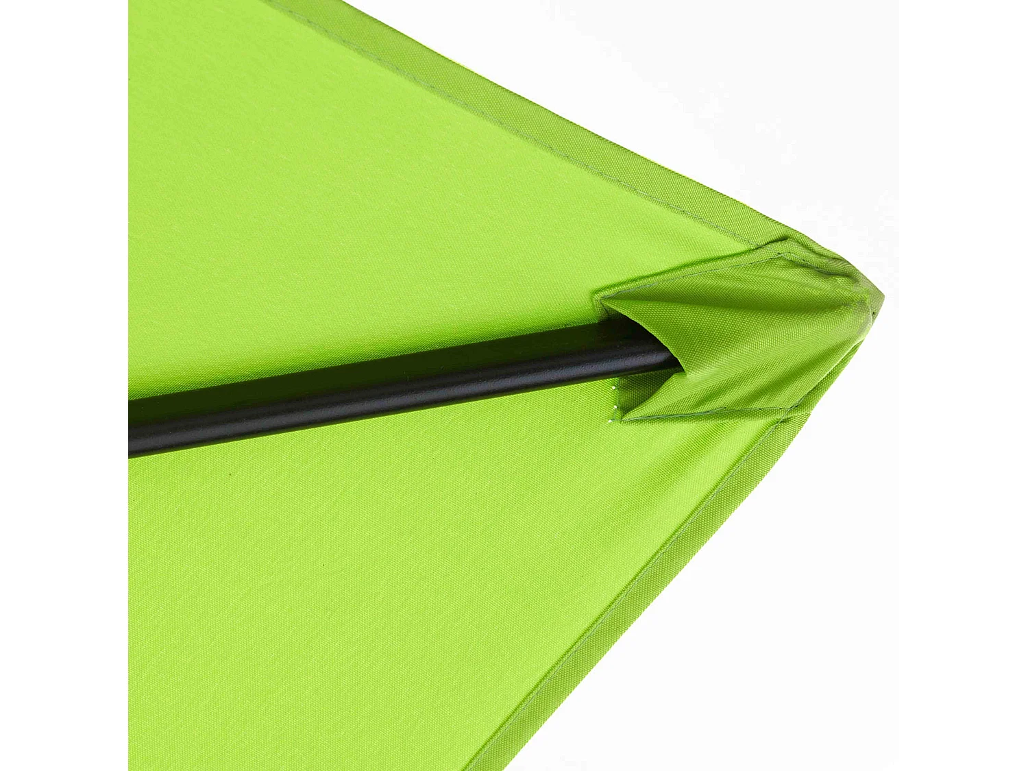 Parasol déporté 3x3m acier vert - Genova