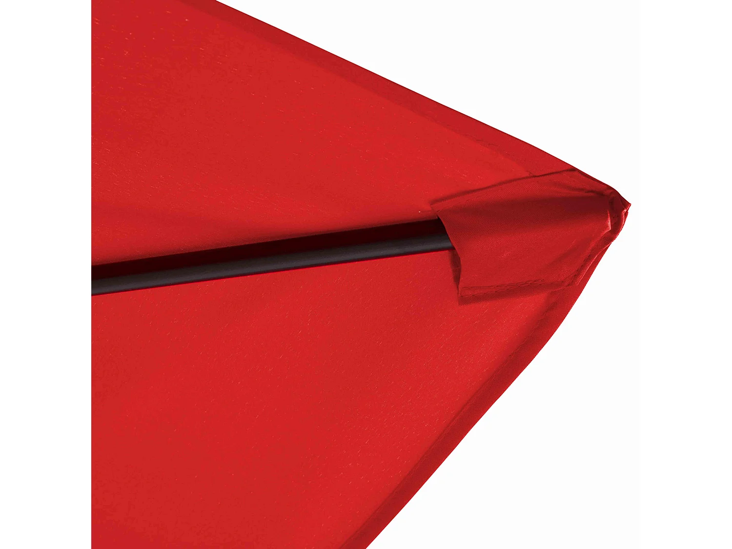 Parasol déporté 3x3m et 4 dalles à lestées rouge - Genova