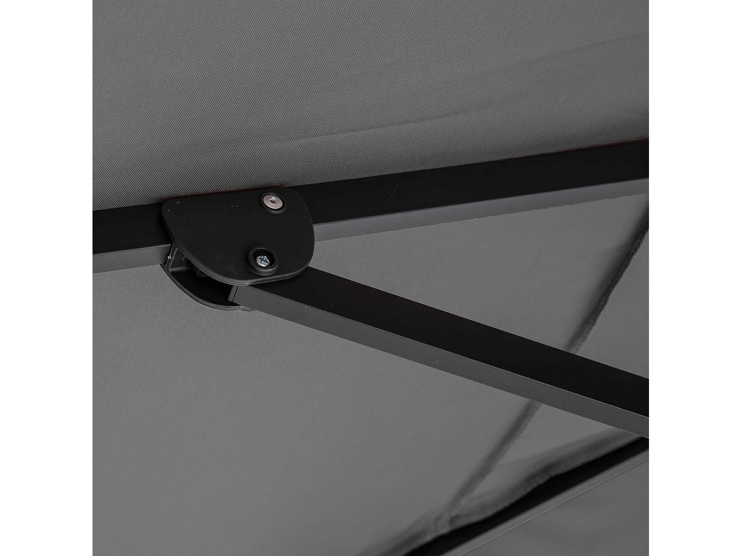 Parasol déporté 3x4m en aluminium gris anthracite - Caserta