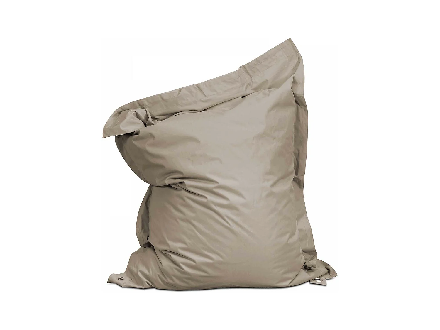 Pouf de jardin en polyester taupe 180x145 cm