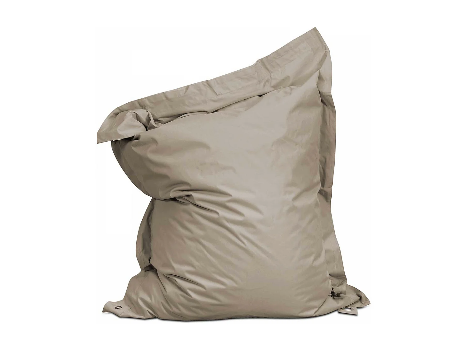 Pouf de jardin en polyester taupe 180x145 cm