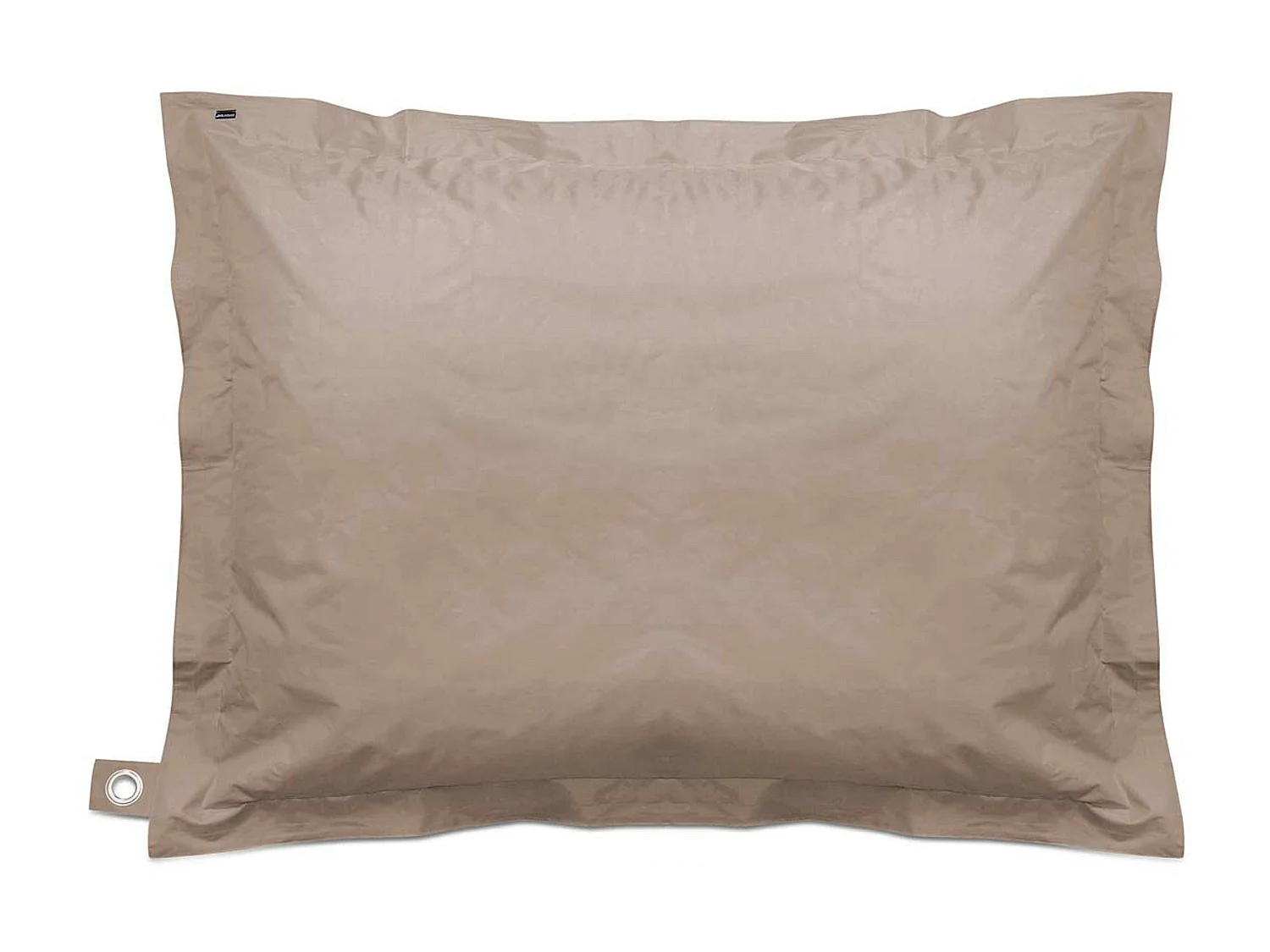 Pouf de jardin en polyester taupe 140 x 120 cm