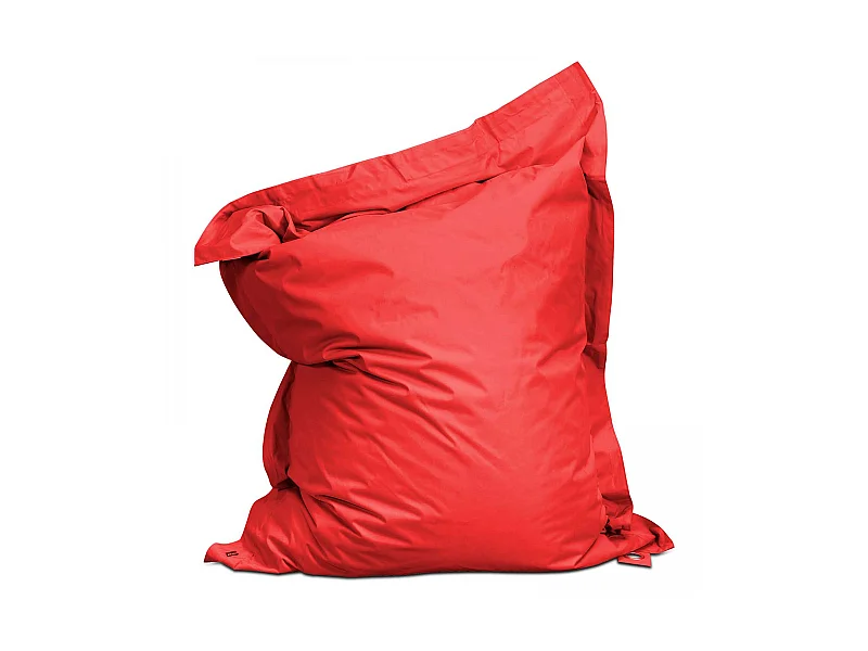 Pouf de jardin en polyester rouge 180 x 145 cm
