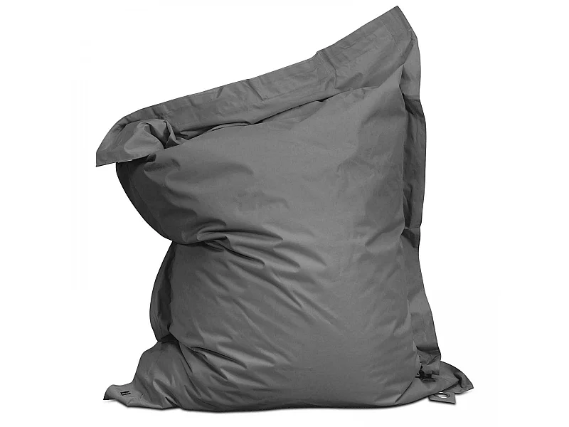 Pouf de jardin en polyester gris 180 x 145 cm