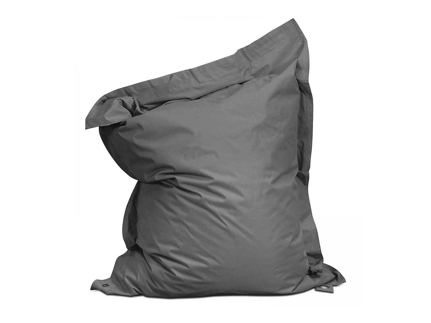 Pouf de jardin en polyester gris 180 x 145 cm