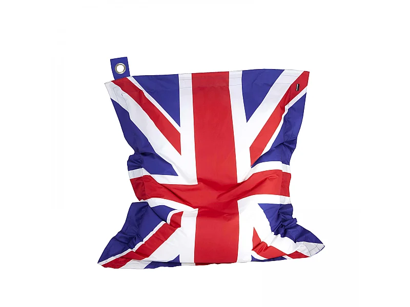 Pouf de jardin xxl polyester drapeau uk 180 x 145 cm