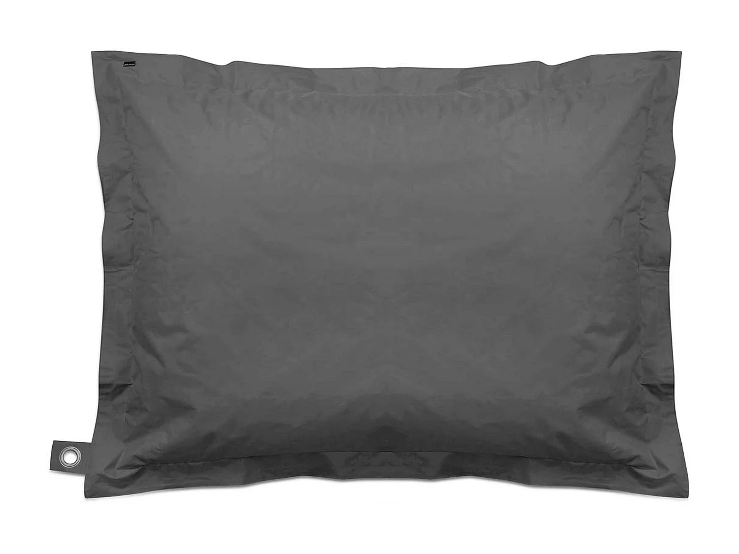 Pouf de jardin en polyester gris 140 x 120 cm