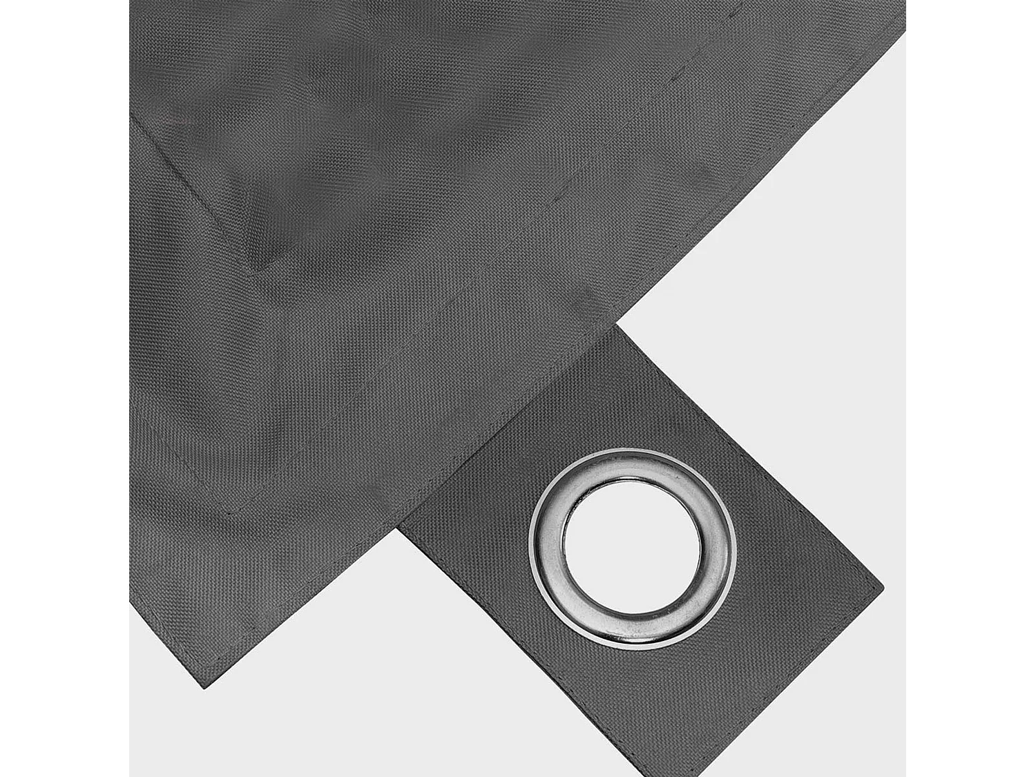 Pouf de jardin en polyester gris 140 x 120 cm
