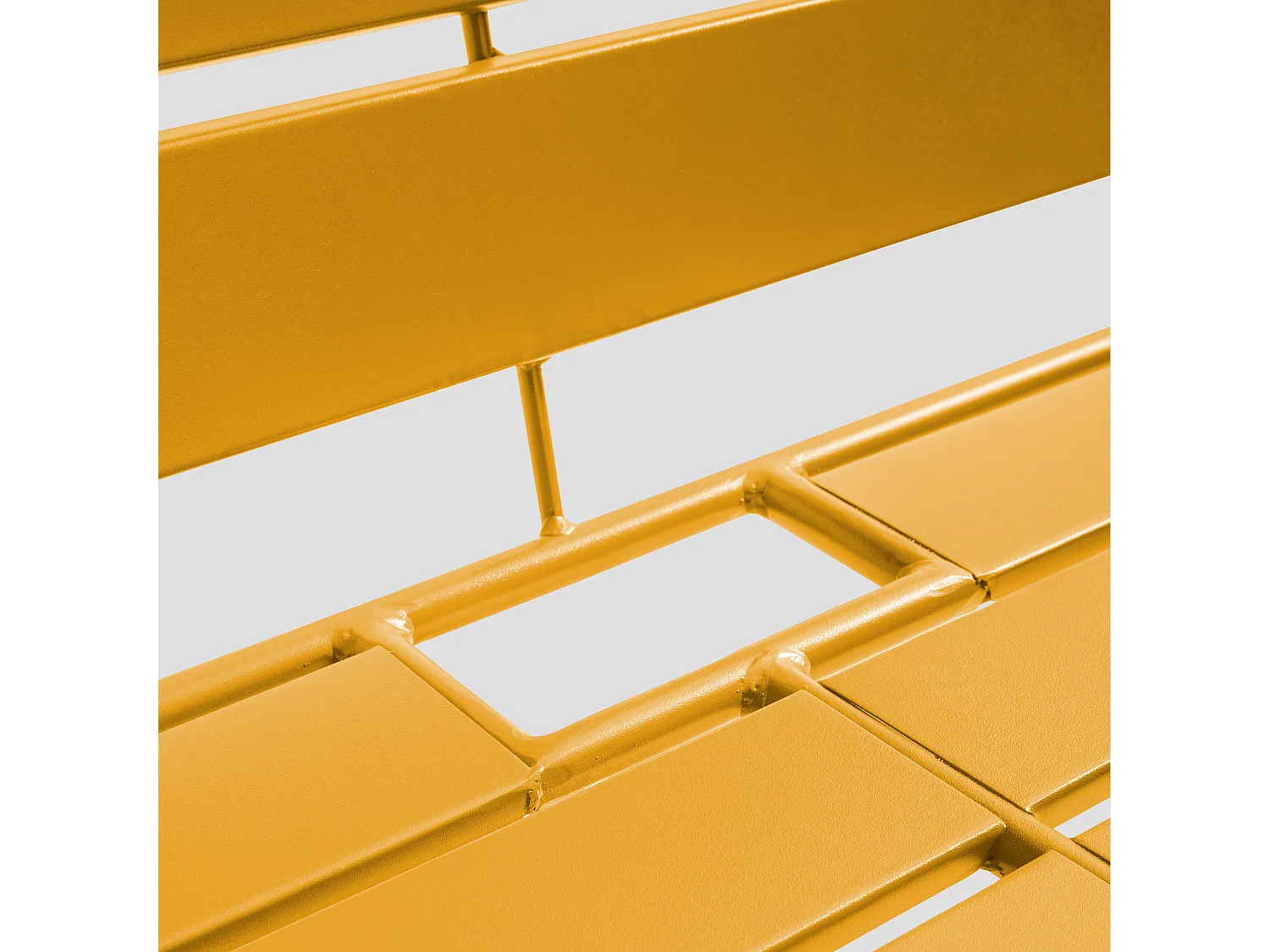 Canapé de jardin en métal jaune - Palavas