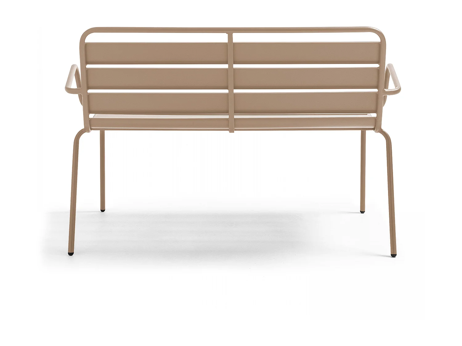 Banc de jardin en métal taupe - Palavas