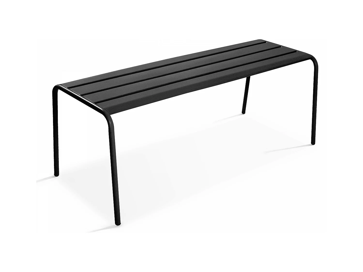 Banc de jardin en acier anthracite - Palavas