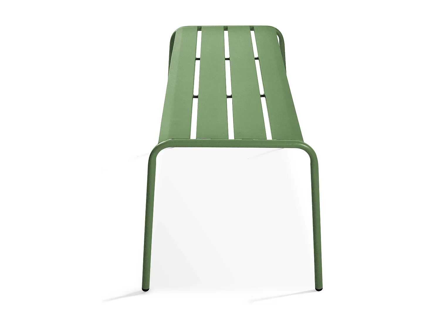 Banc de jardin en acier vert cactus  - Palavas