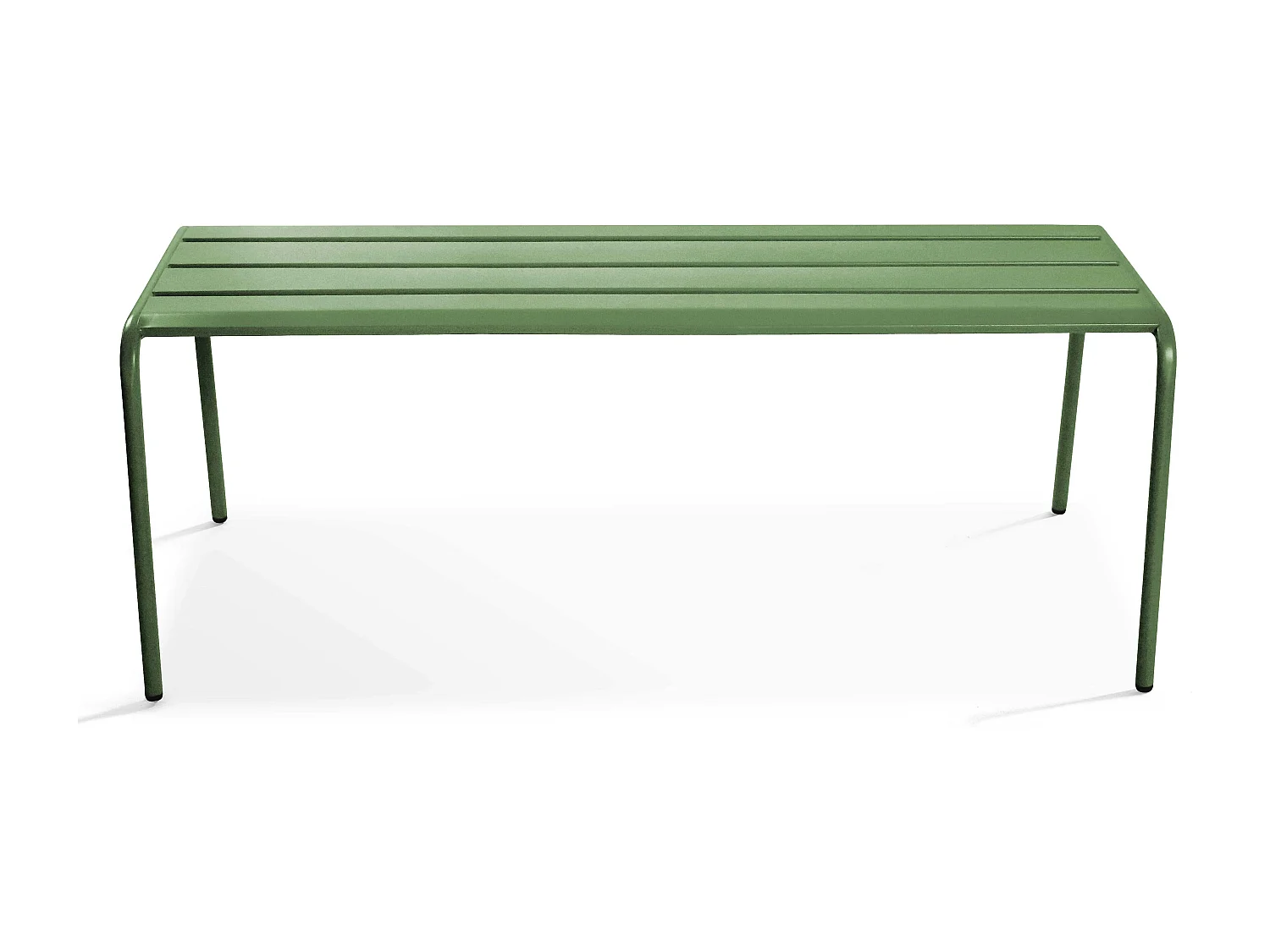 Banc de jardin en acier vert cactus  - Palavas