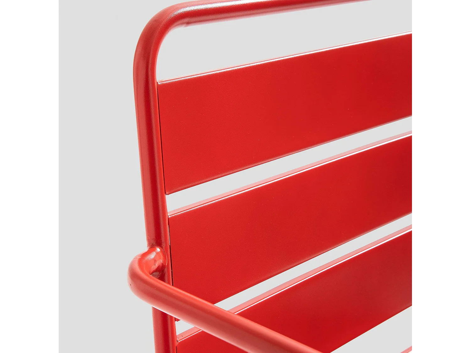 Canapé de jardin en métal rouge - Palavas