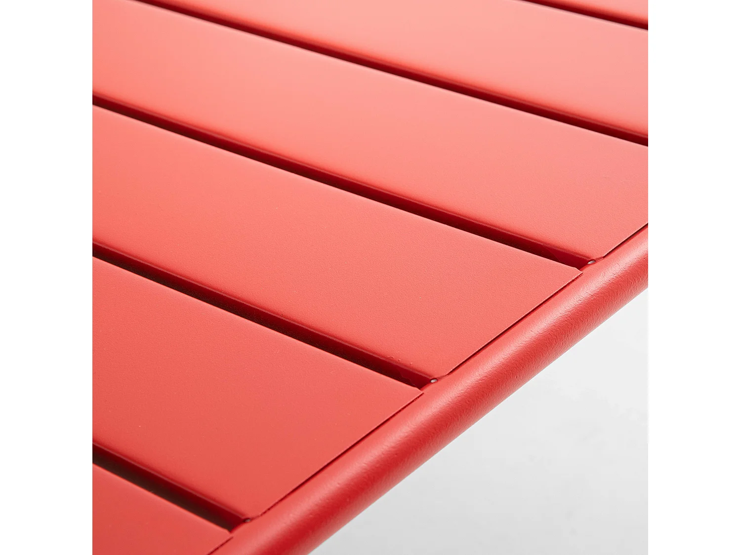 Canapé de jardin en métal rouge - Palavas