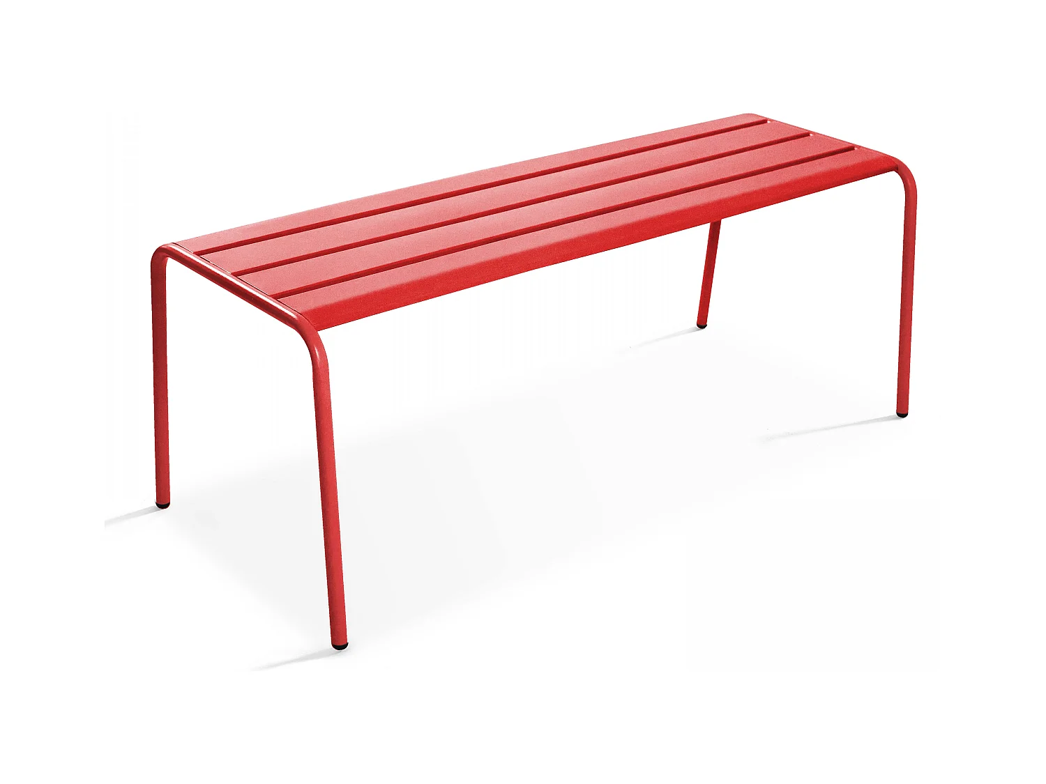 Rode stalen tuinbank