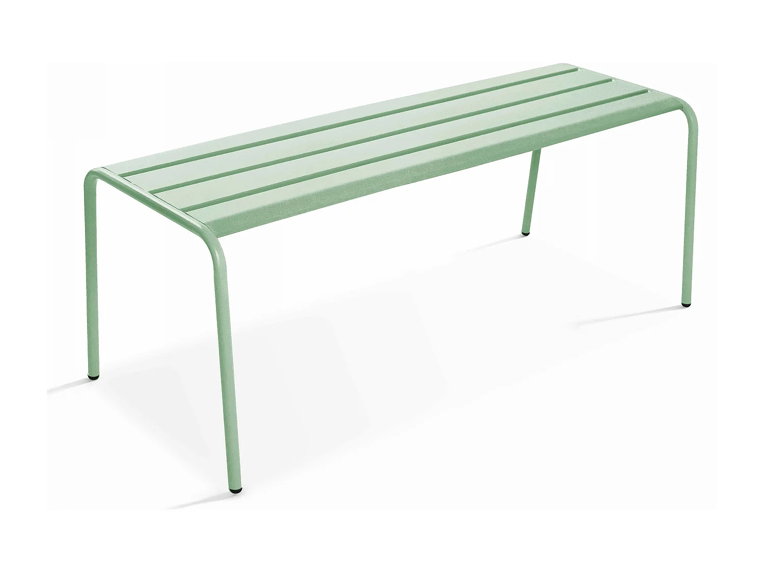 Banc de jardin en acier vert sauge - Palavas