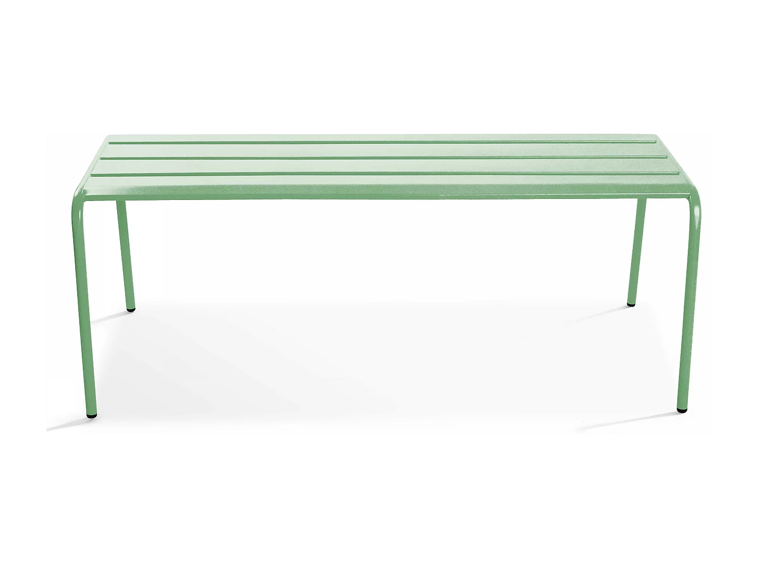 Banc de jardin en acier vert sauge - Palavas