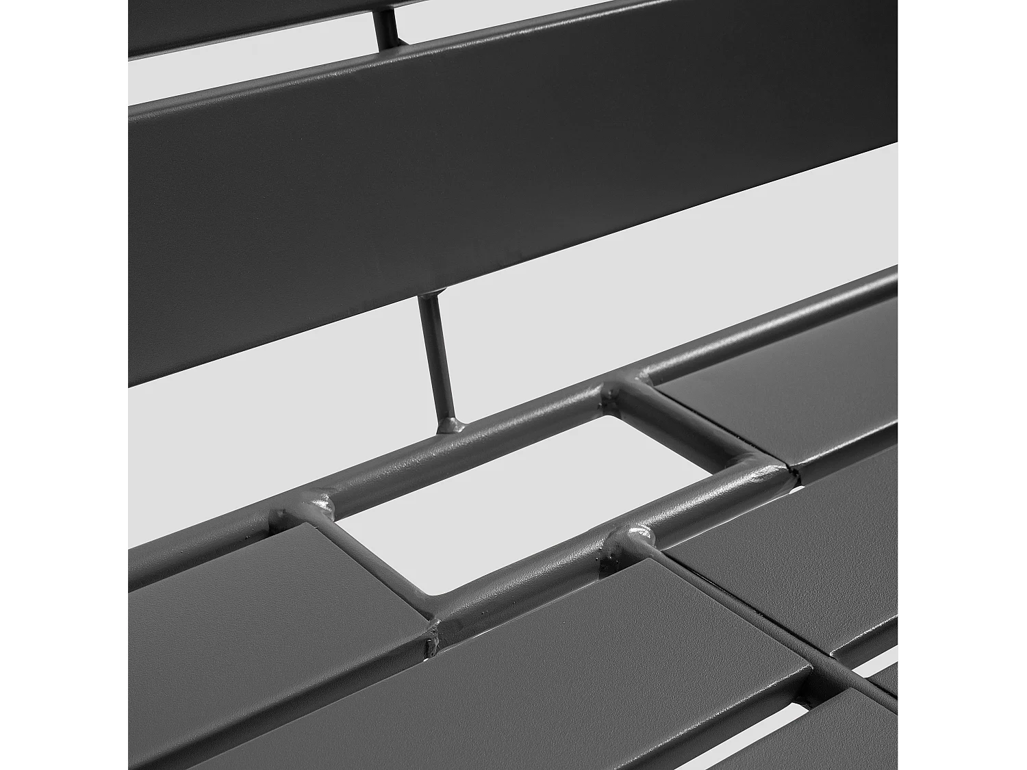 Canapé de jardin en métal gris - Palavas