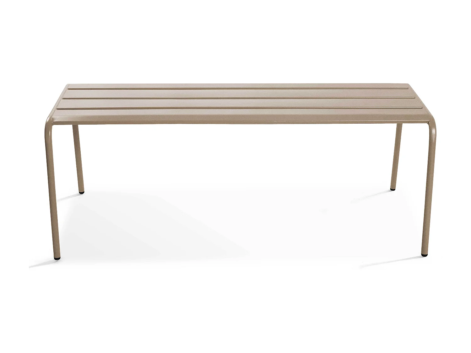 Banc de jardin en acier taupe - Palavas