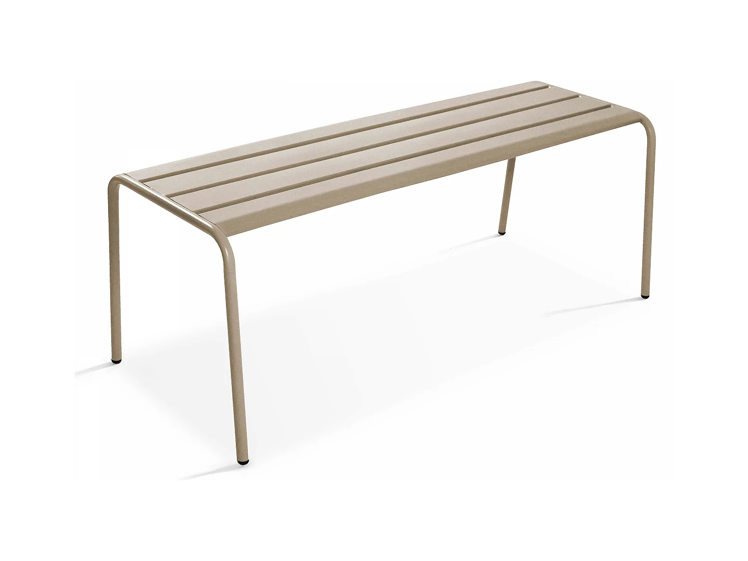 Banc de jardin en acier taupe - Palavas