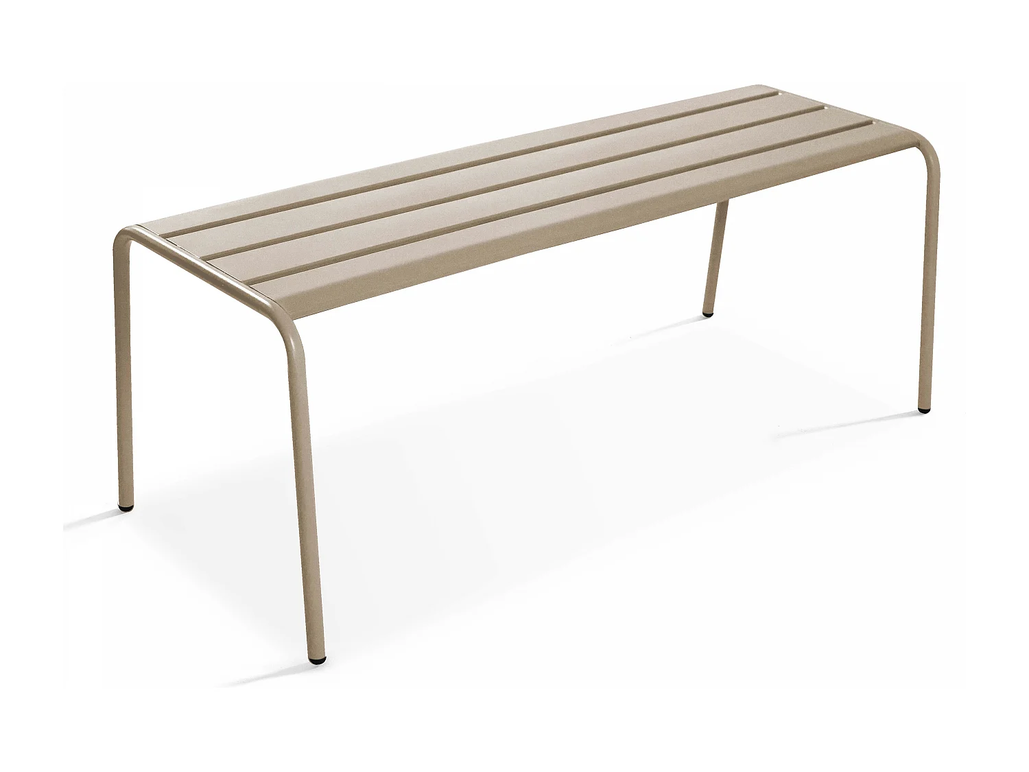 Banc de jardin en acier taupe - Palavas