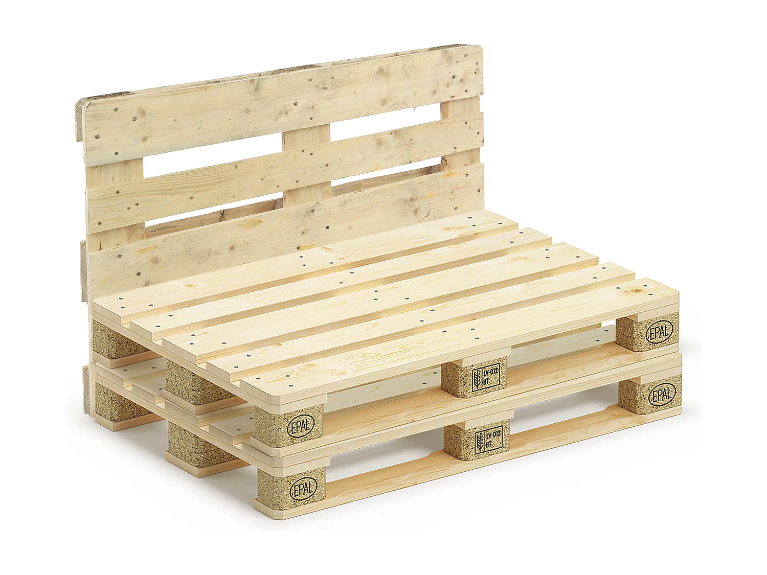 Pack salon de jardin palettes et cousinage gris